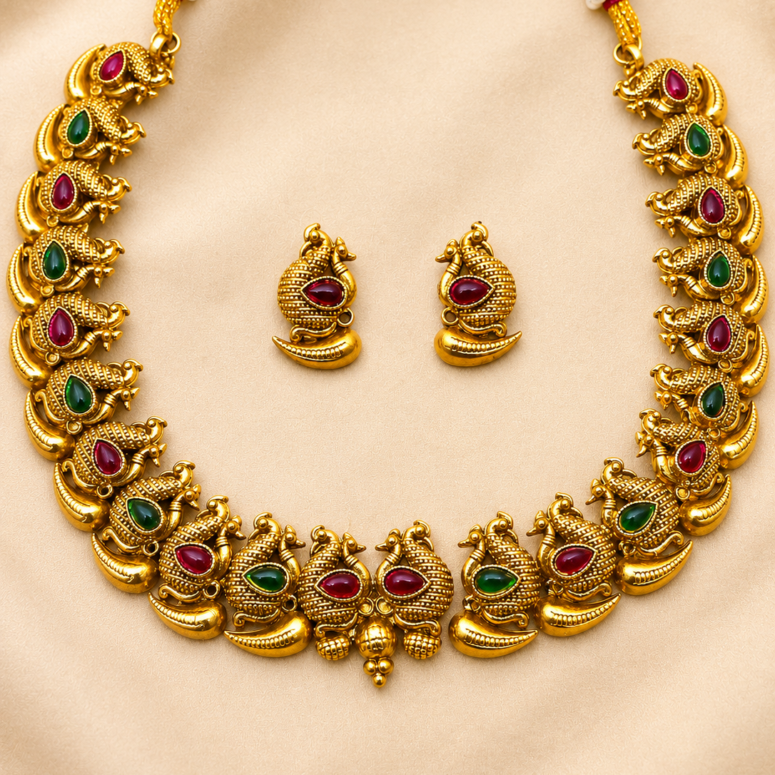 Peacock Trail Necklace