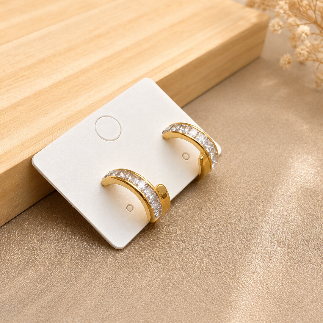 Channel Hoop Earrings