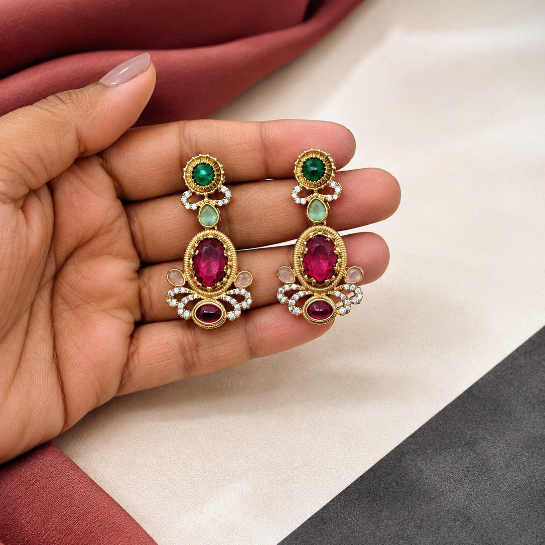Jewel Garden Scalloped Bib Necklace