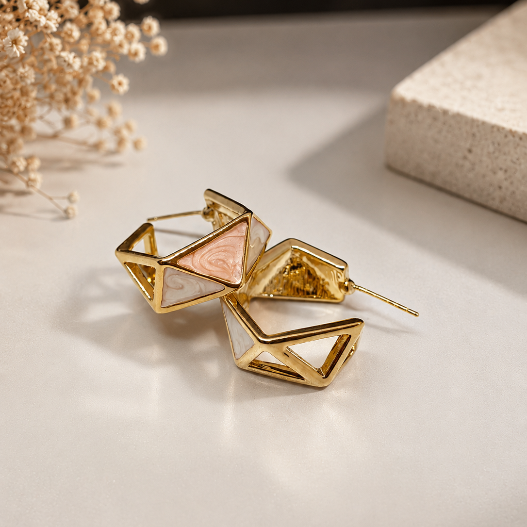 Facet Hoop Earrings