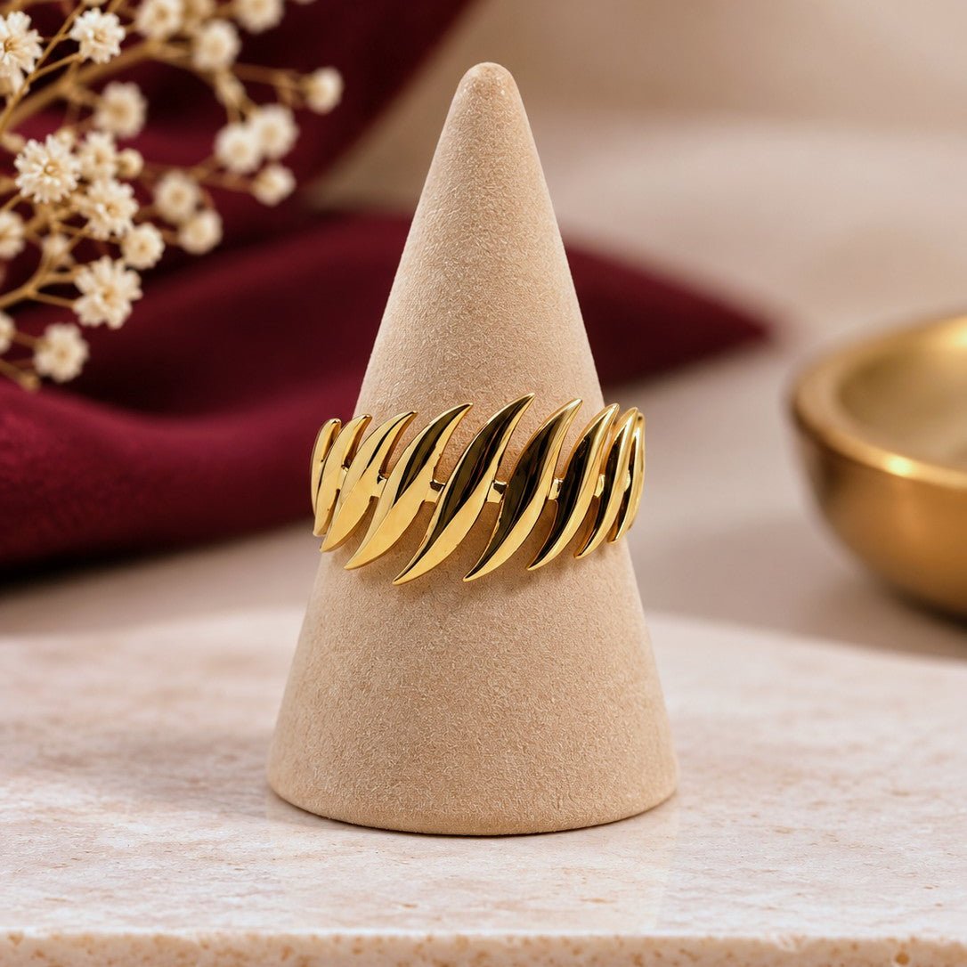 Ridged Band Ring