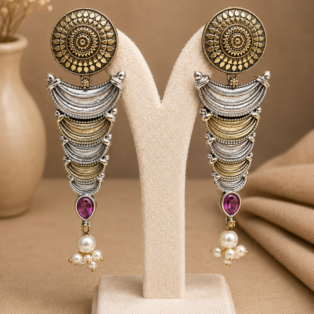 Sunburst Cascade Earrings