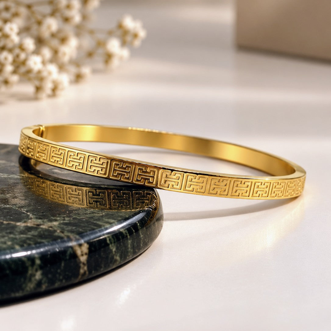 Greek Key Watch Kada