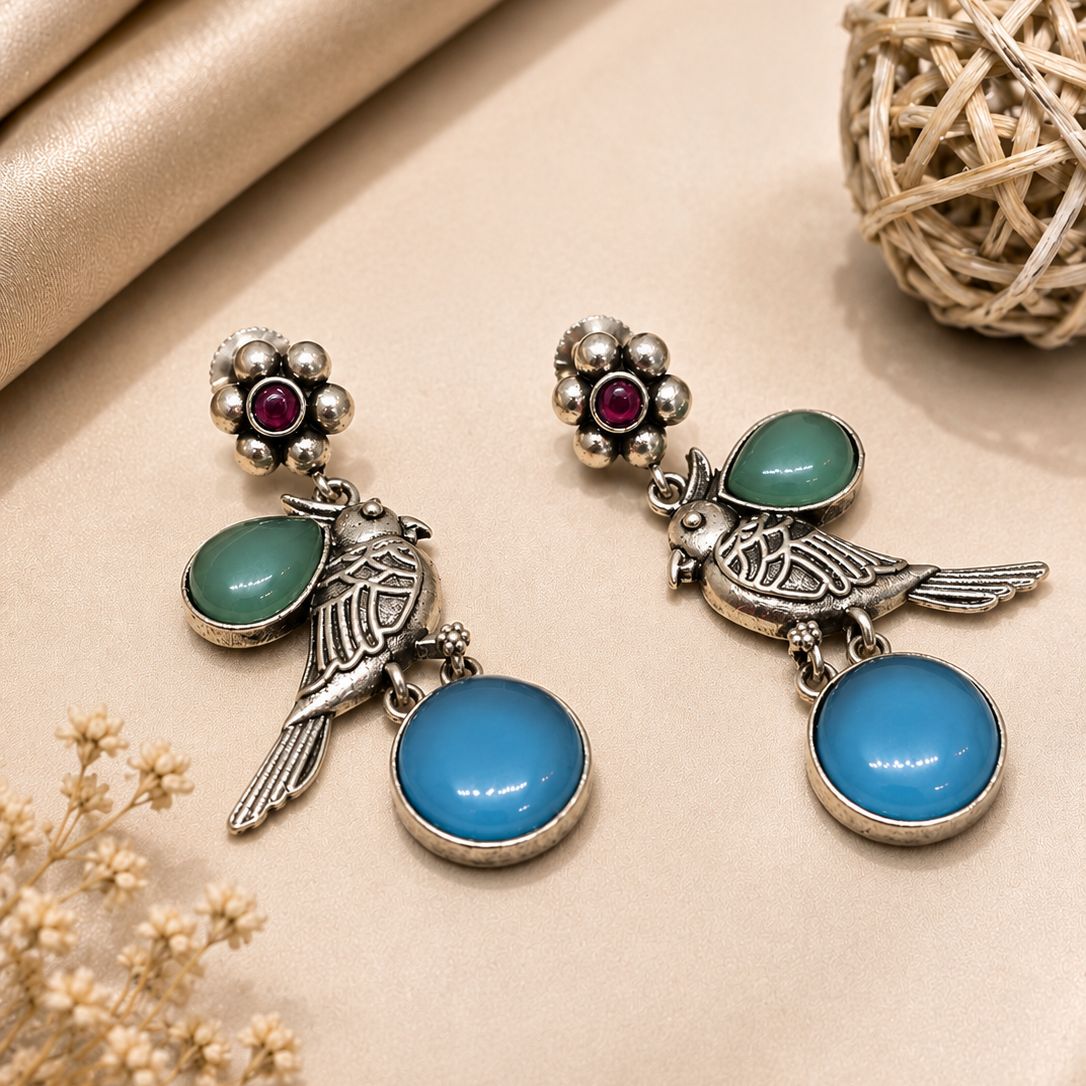 Perched Bird Earrings