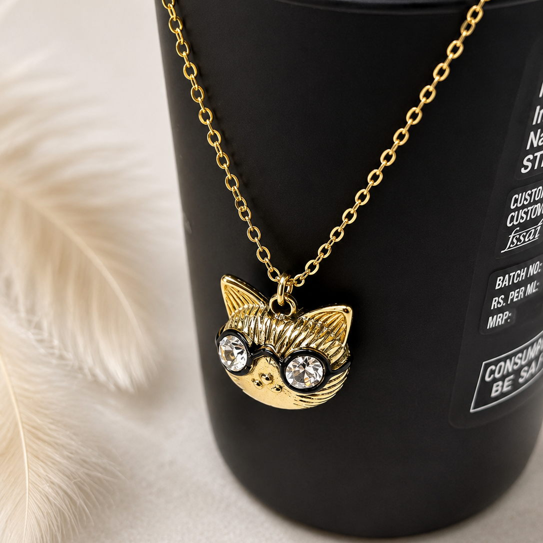 Cat Charm Necklace