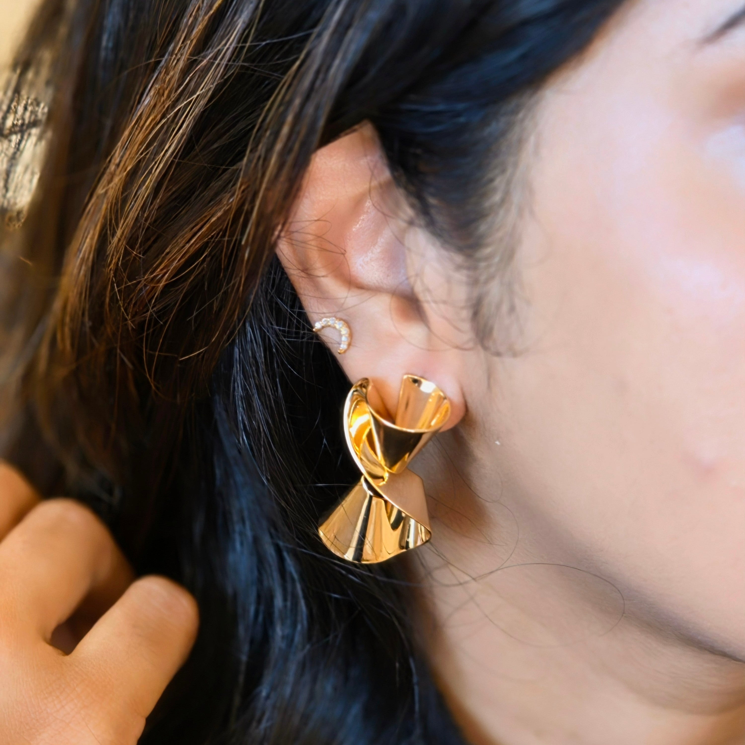 Twist Cone Earrings