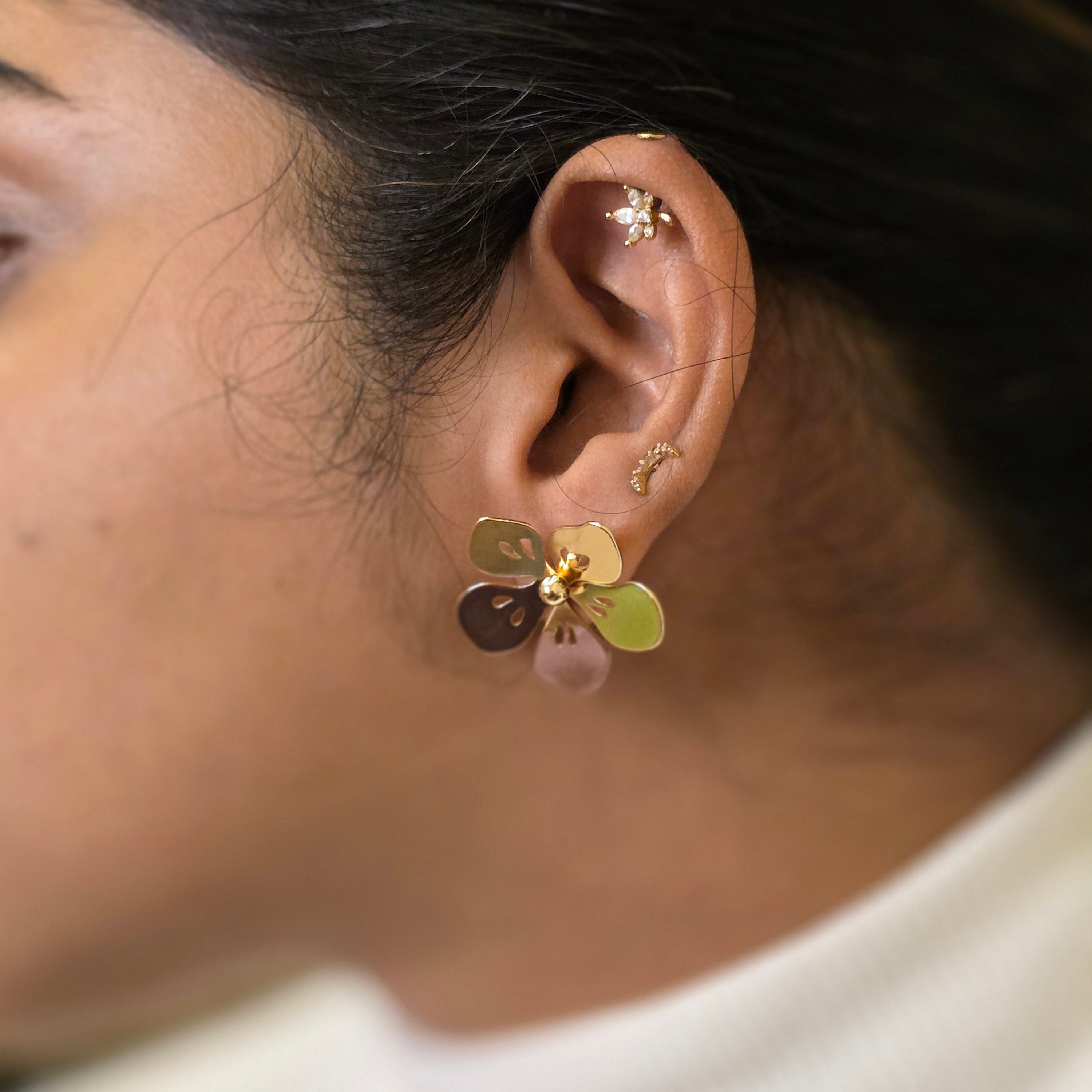 Cutout Bloom Earrings