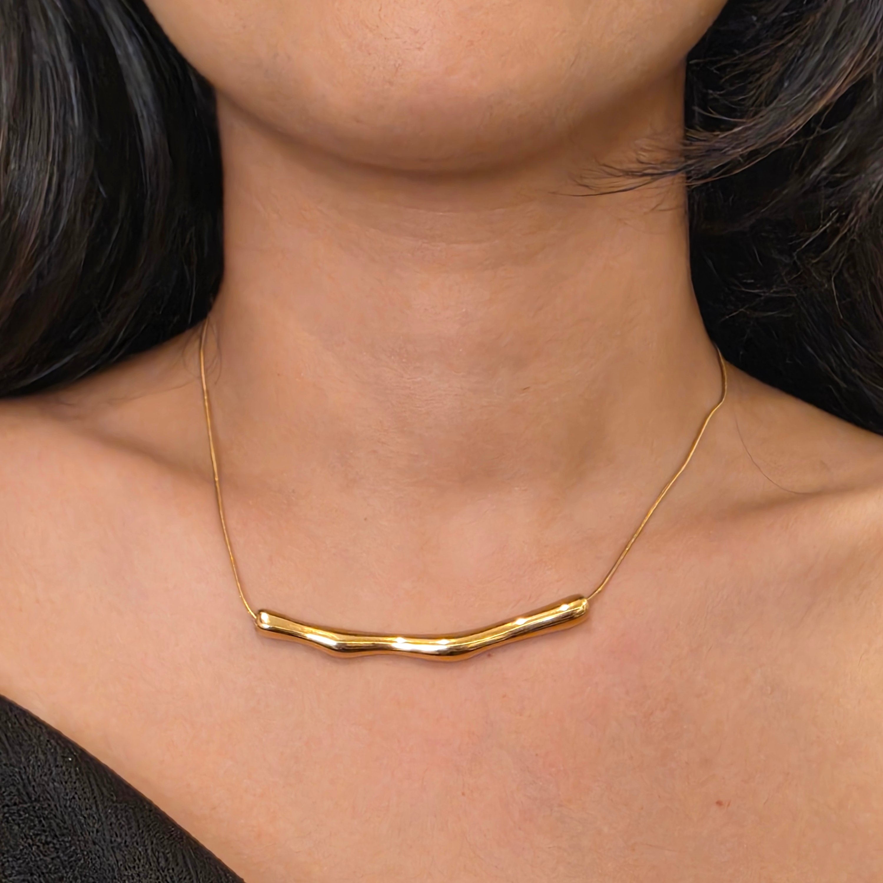 Wave Bar Necklace