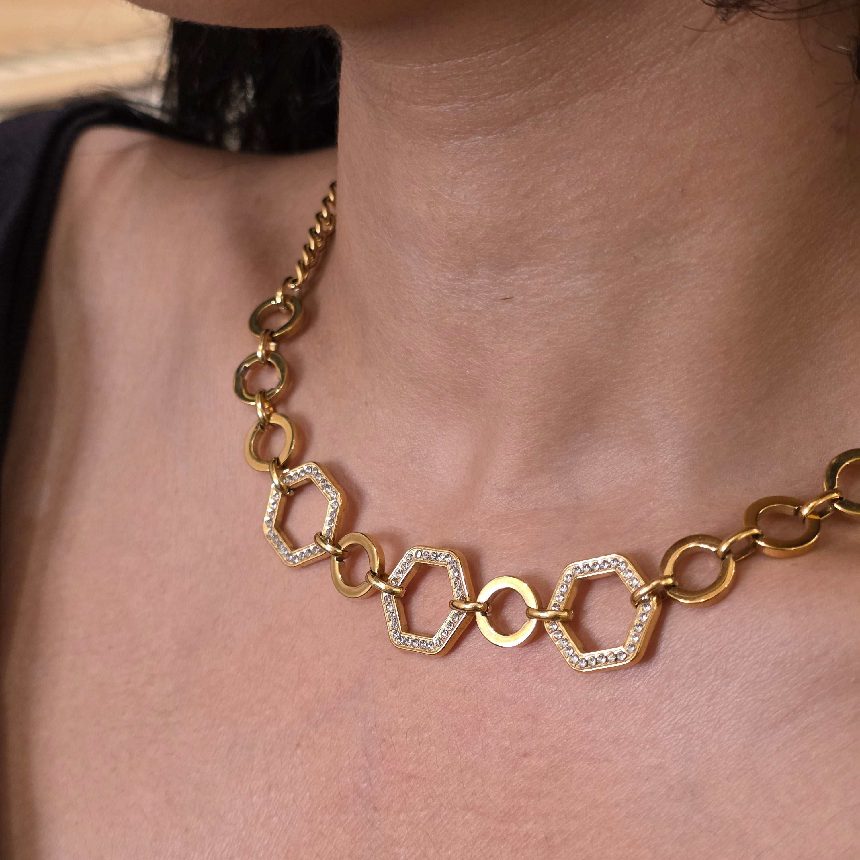Hex Link Necklace