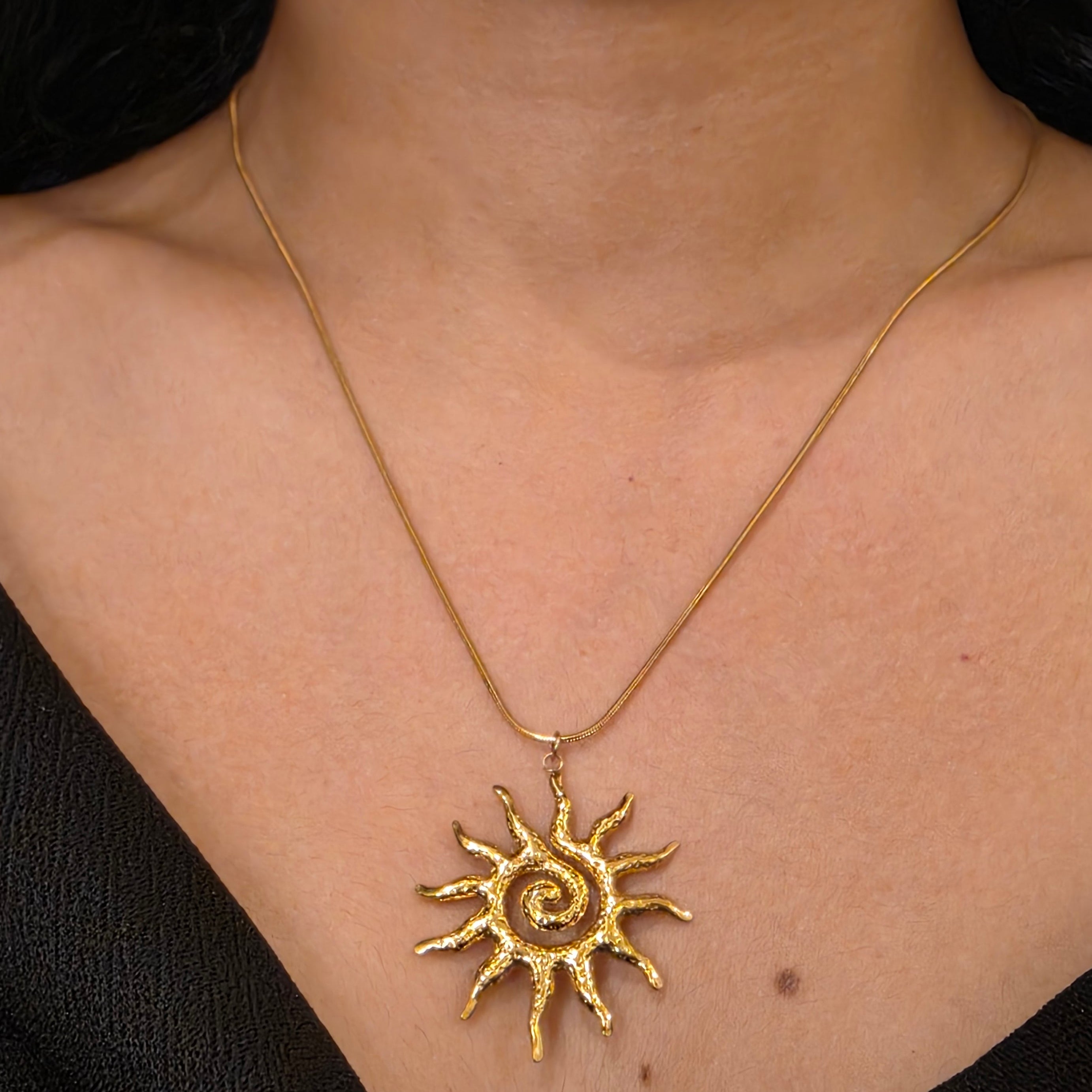 Sun Spiral Necklace
