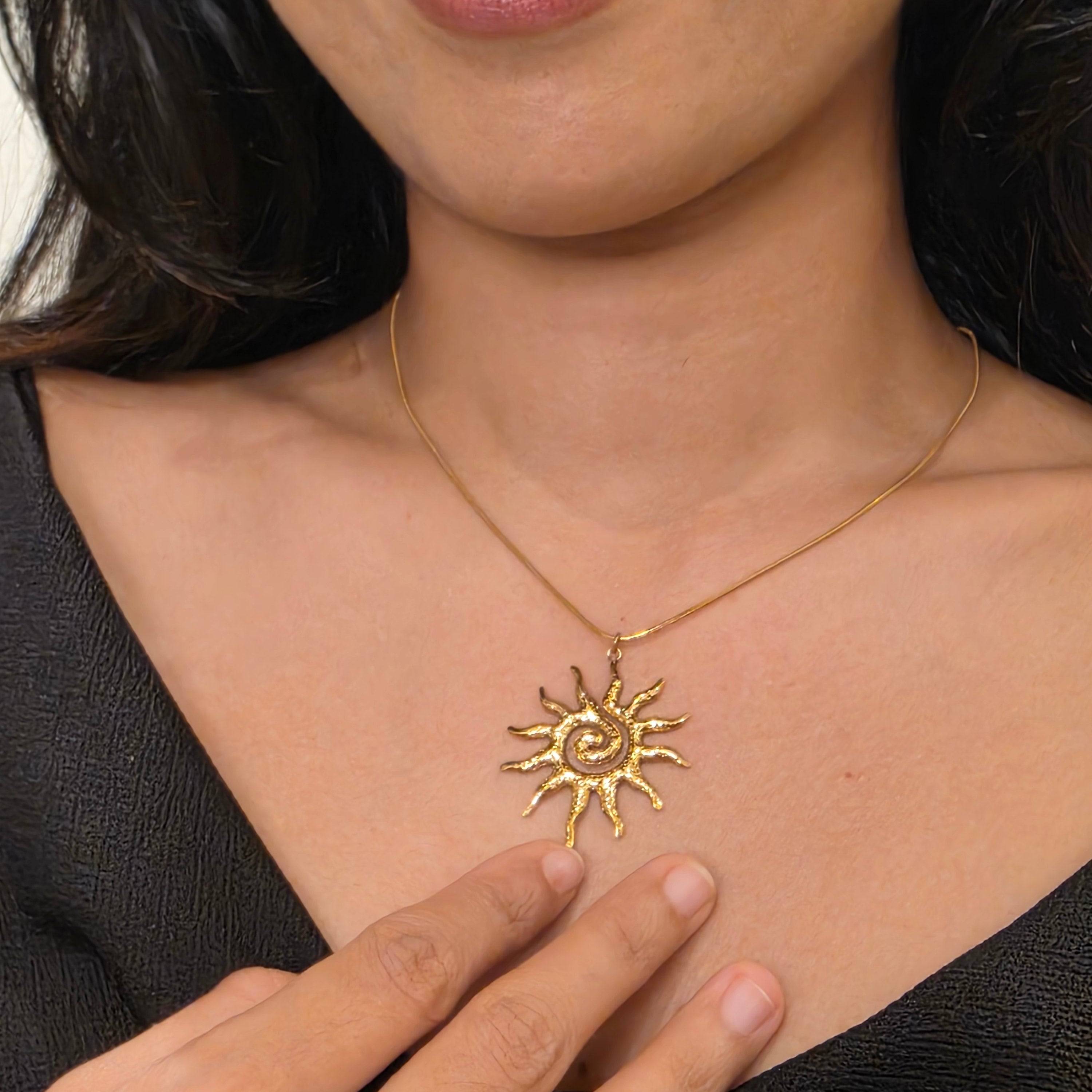 Sun Spiral Necklace