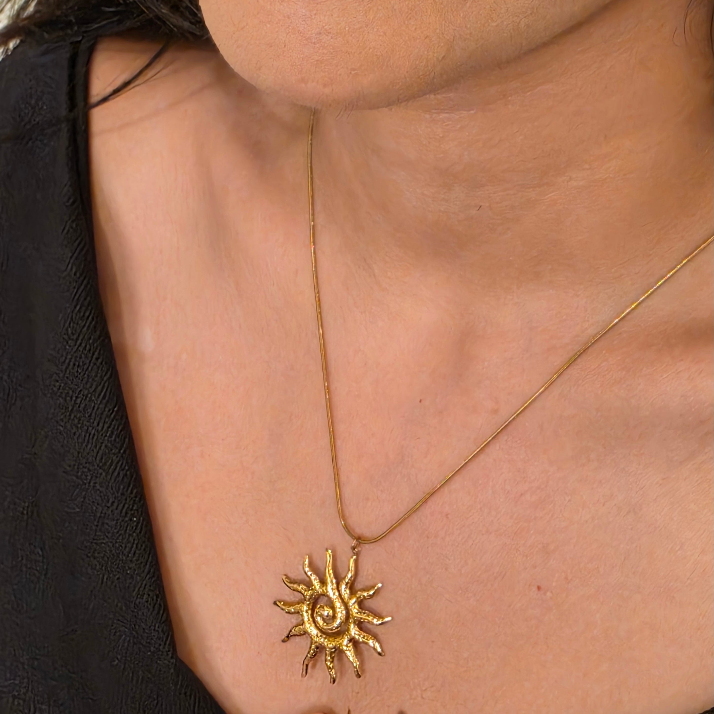 Sun Spiral Necklace