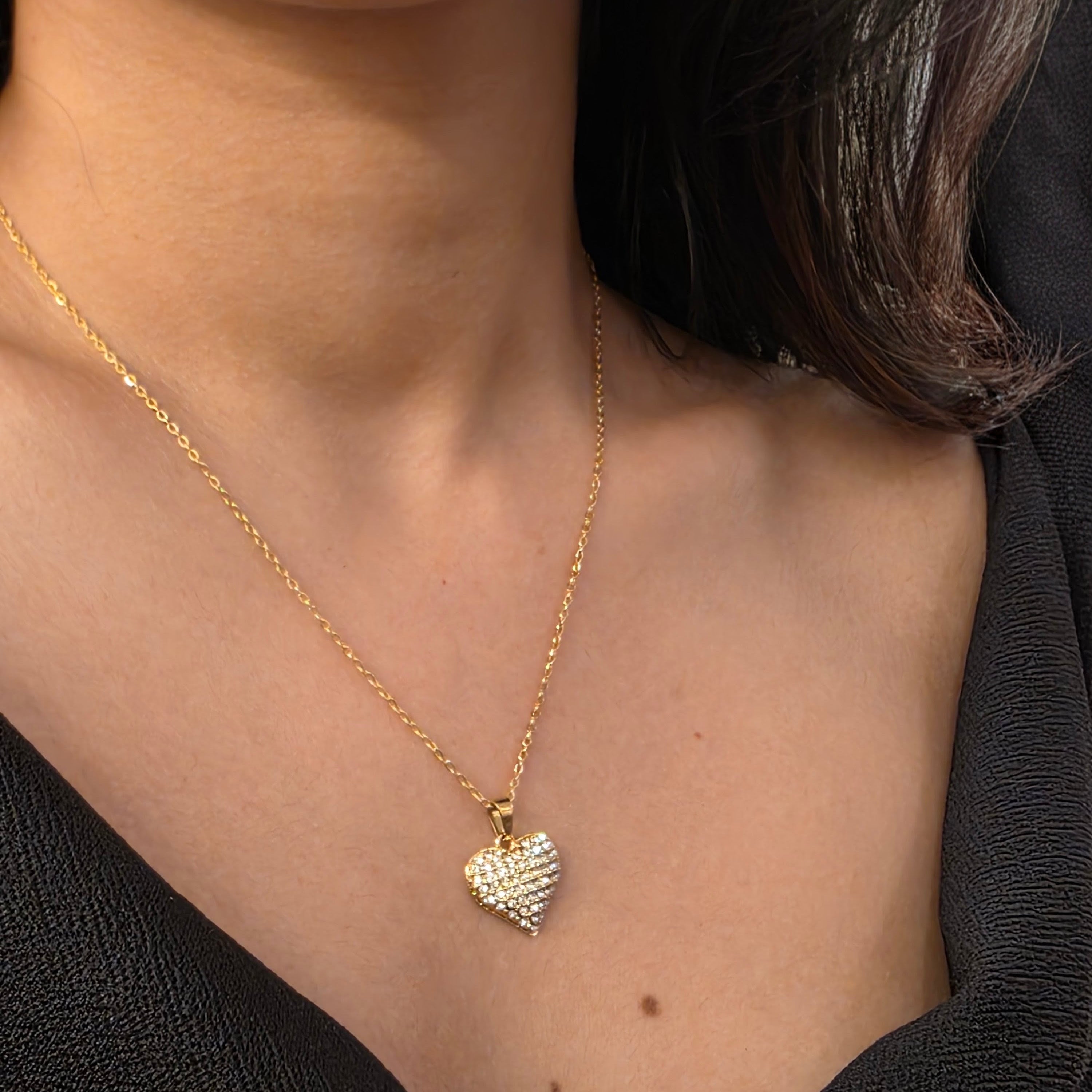 Puffed Heart Necklace