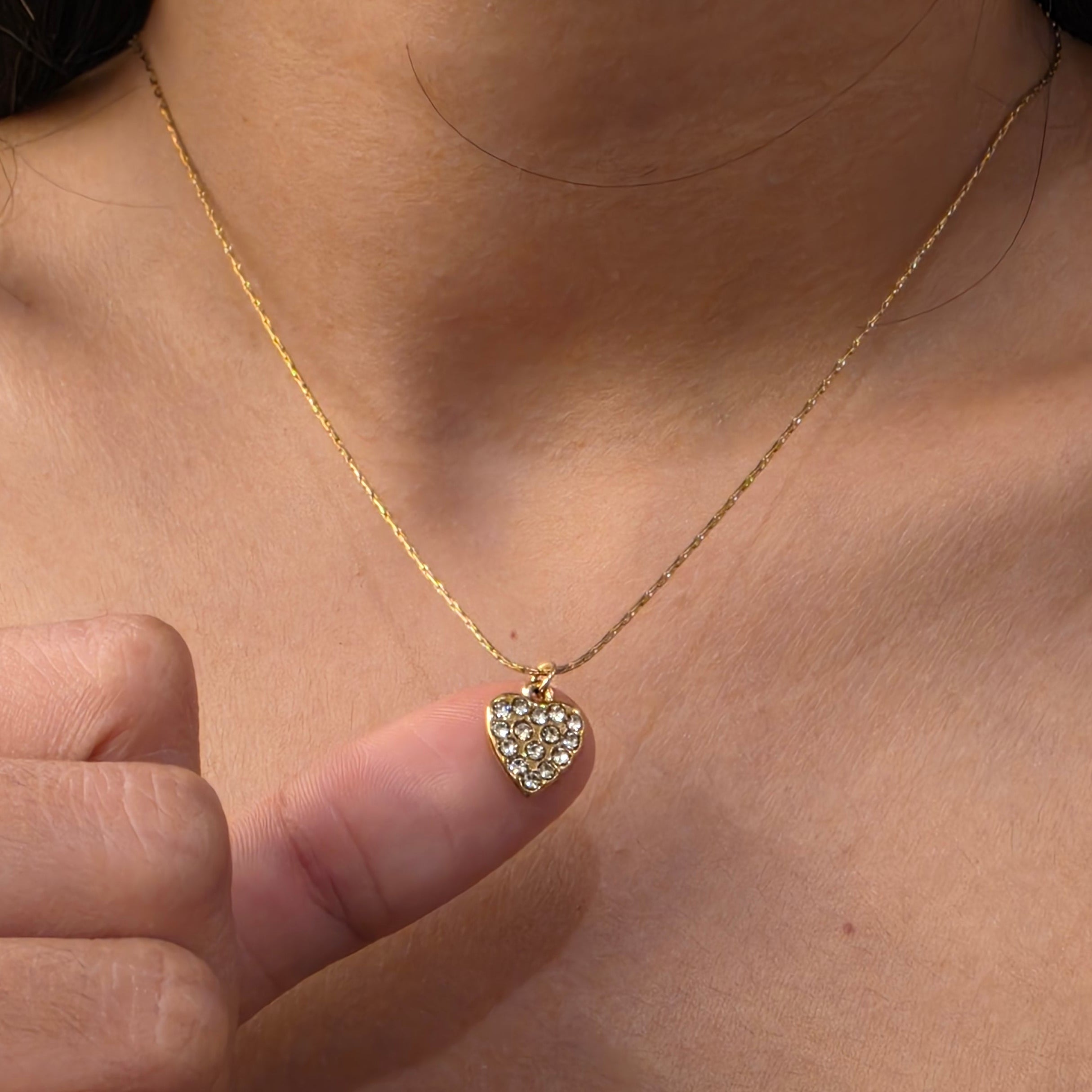 Pave Heart Necklace