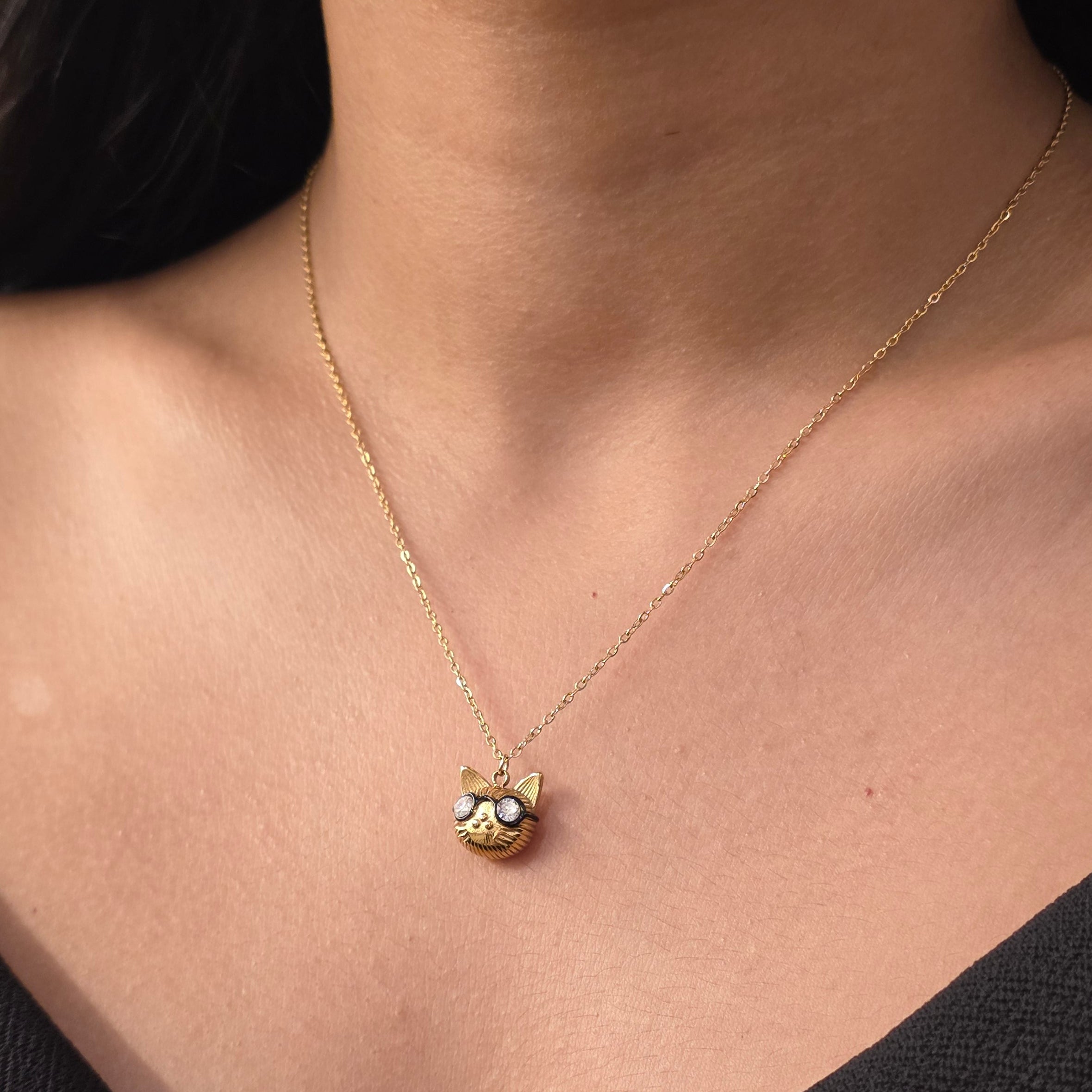 Cat Charm Necklace