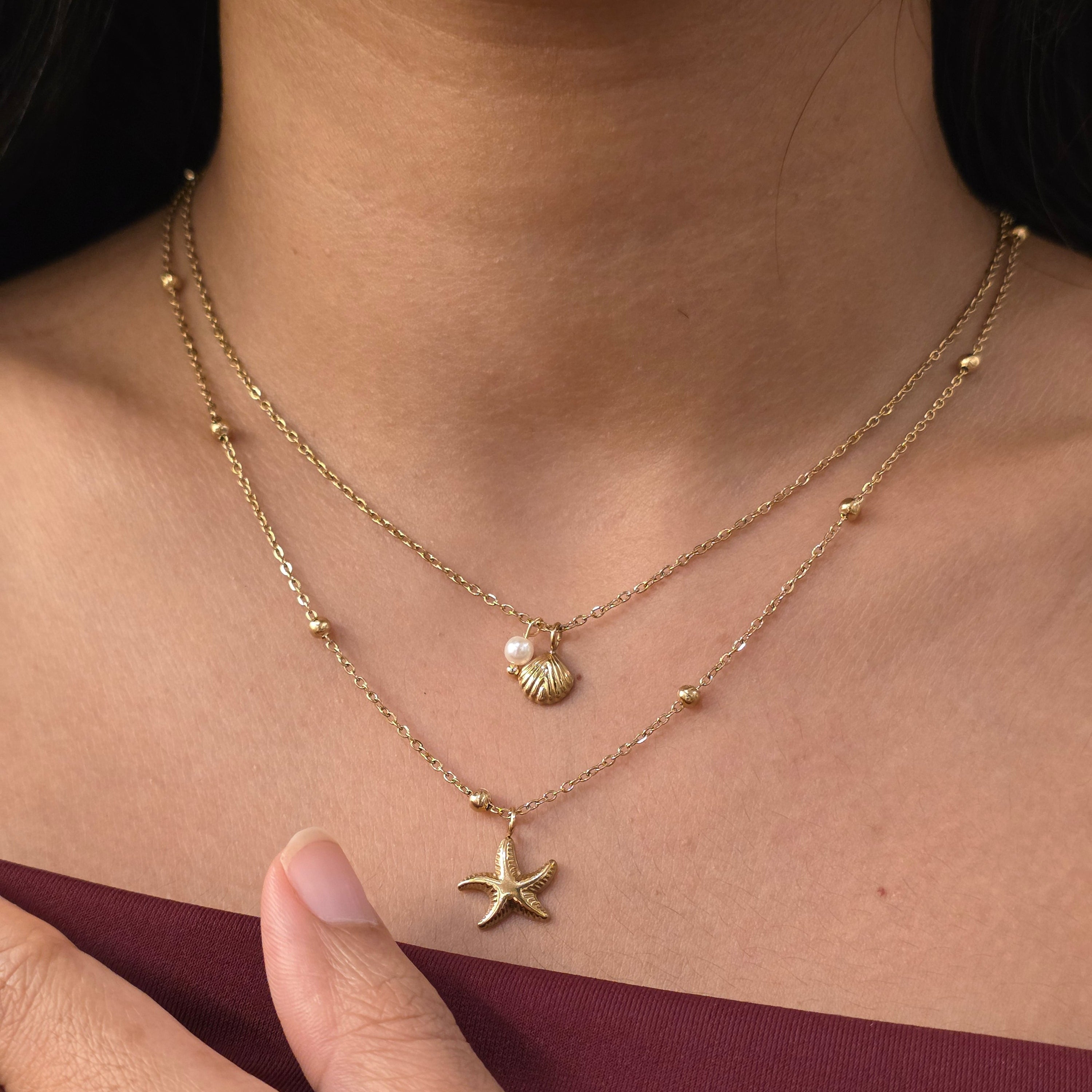 Shell Star Necklace
