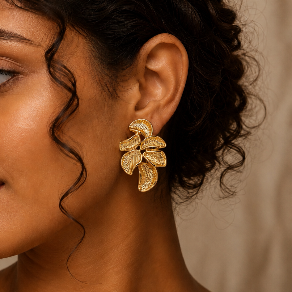 Leaf Cluster Studs