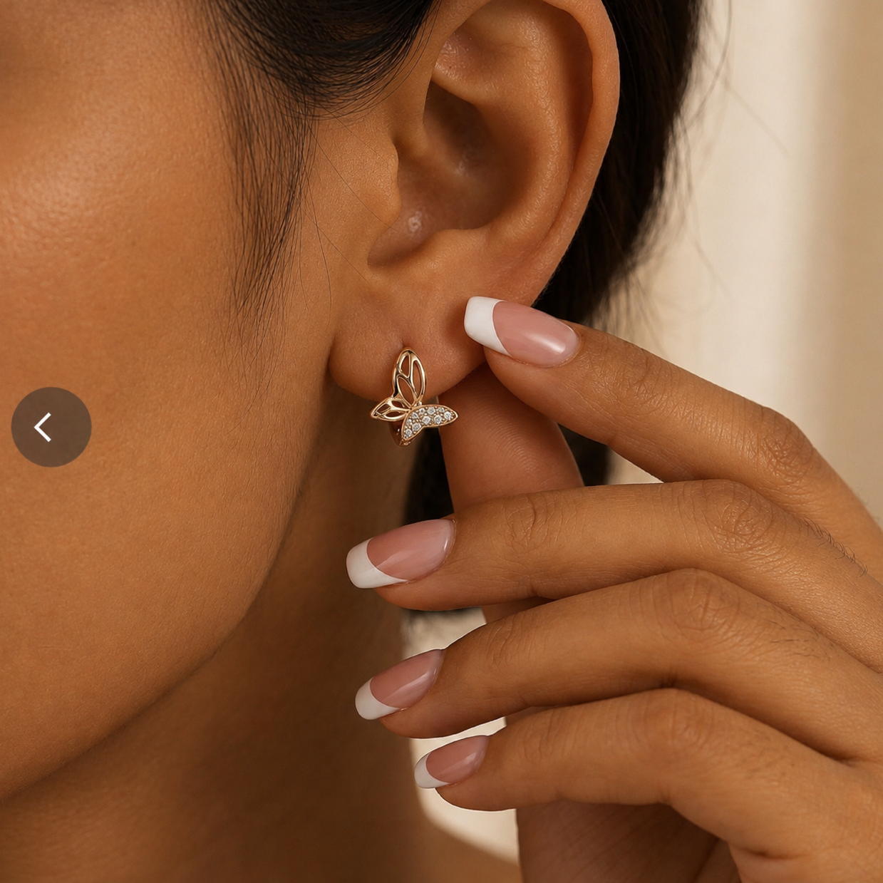 Butterfly Pave Earrings