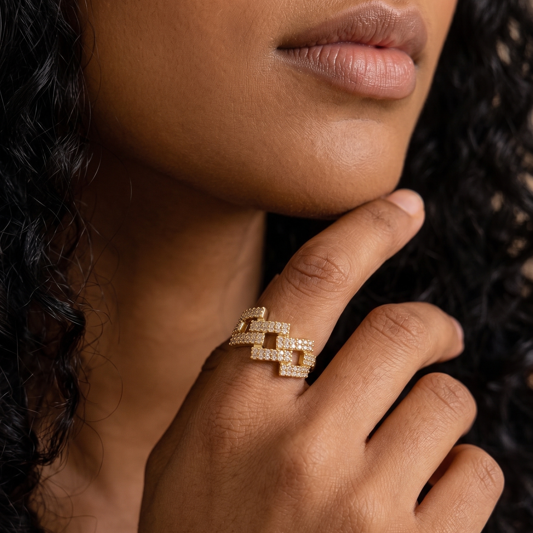 Woven Link Ring