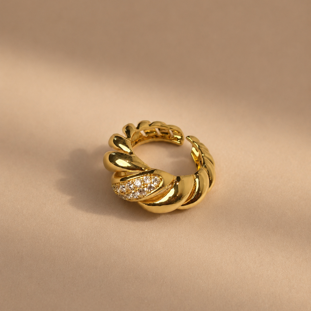 Twisted Stone Ring
