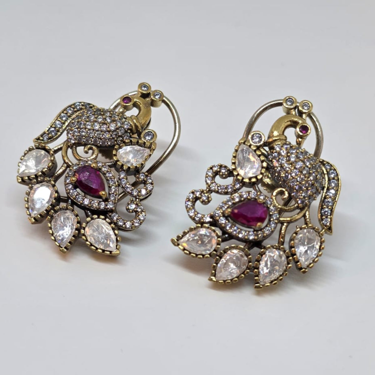 Peacock Stud Earrings