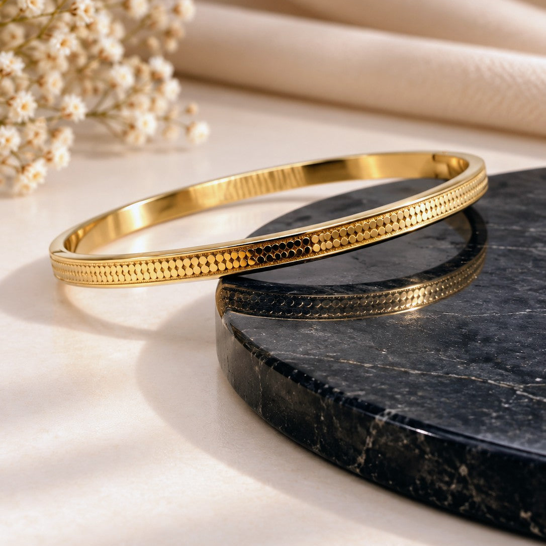 Textured Scale Watch Kada