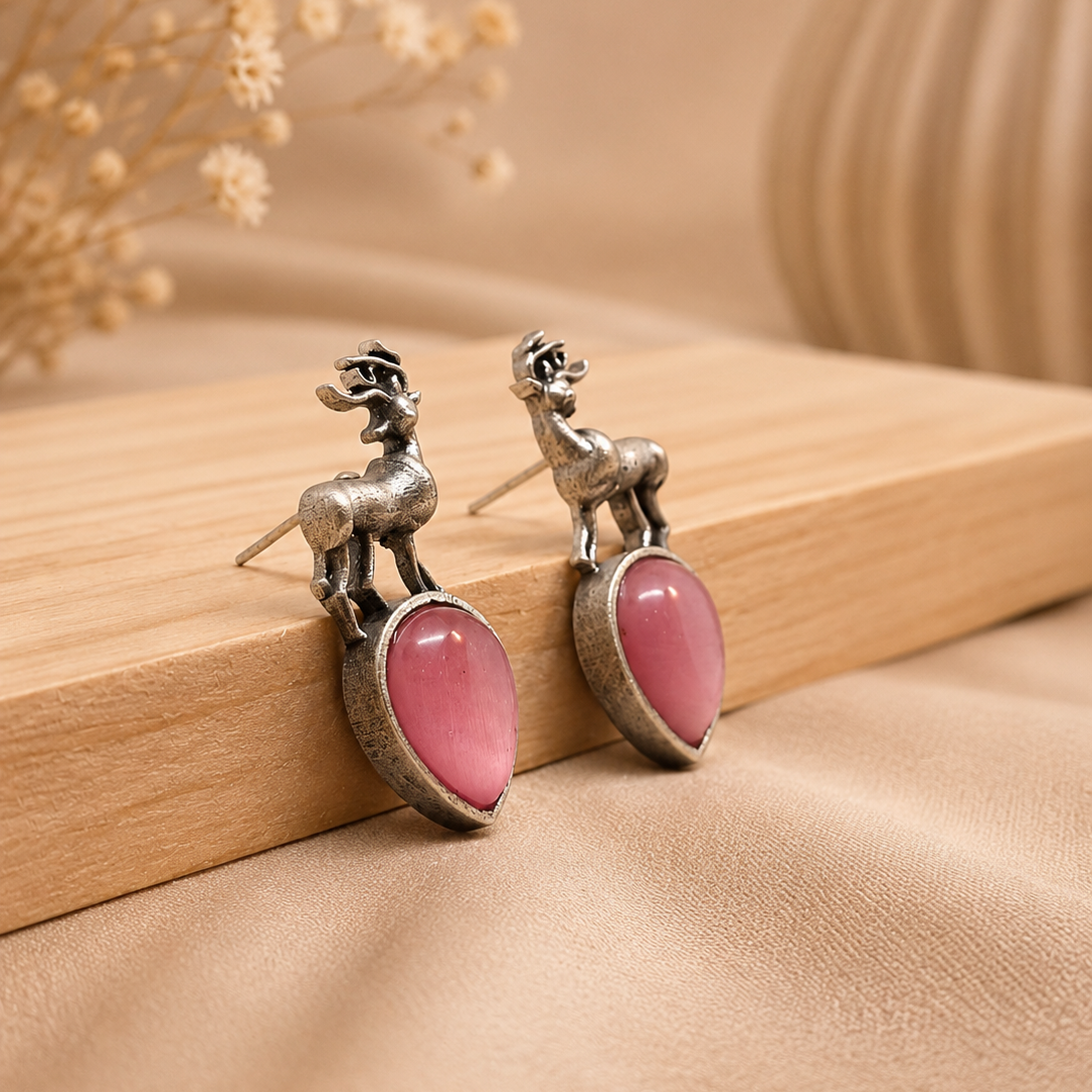 Stag Drop Earrings