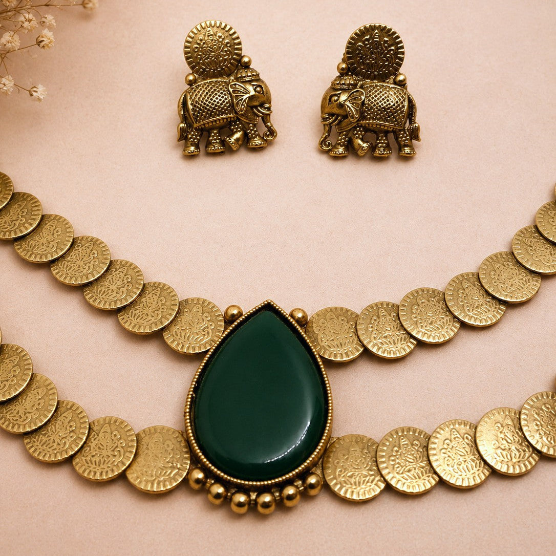 Layered Coin Necklace Set