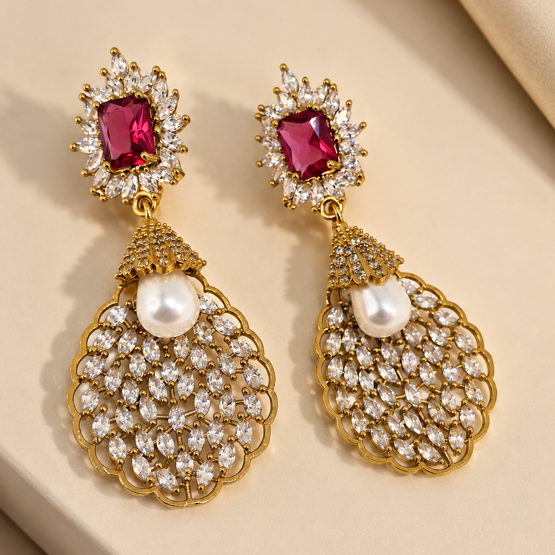 Starburst Drop Earrings