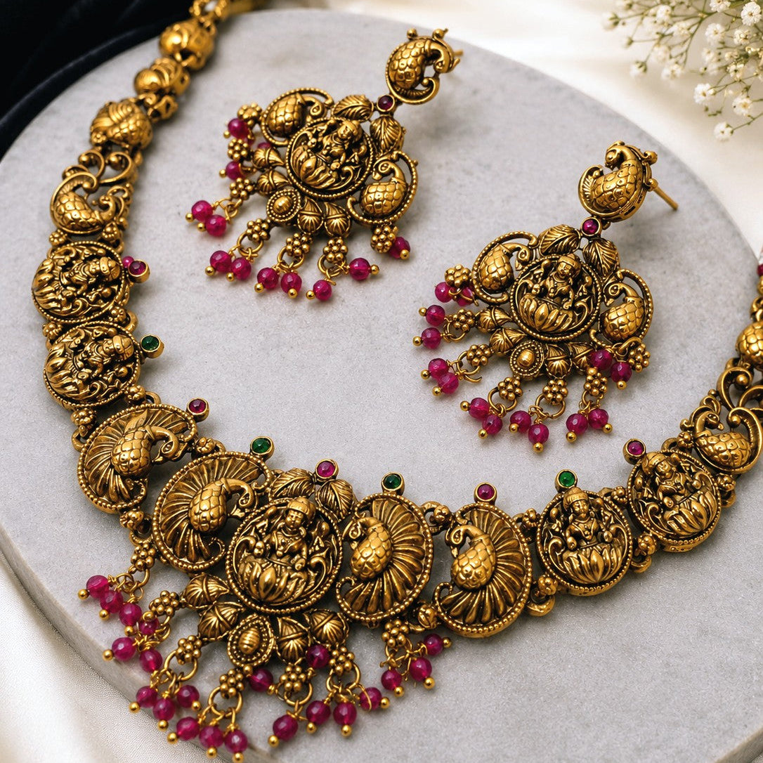 Temple Deity Pendant Necklace