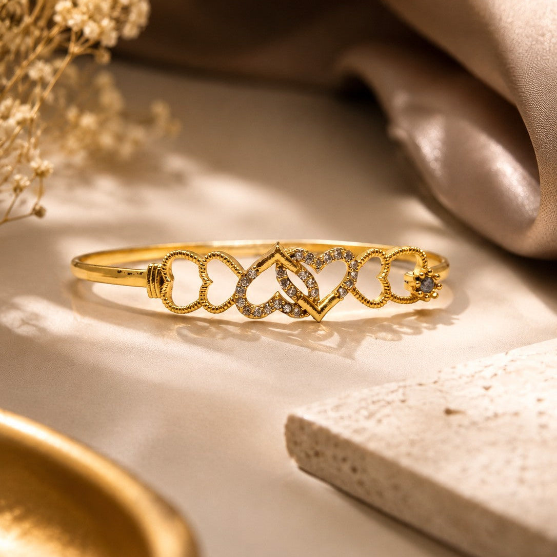 Heart Cutout Bangle