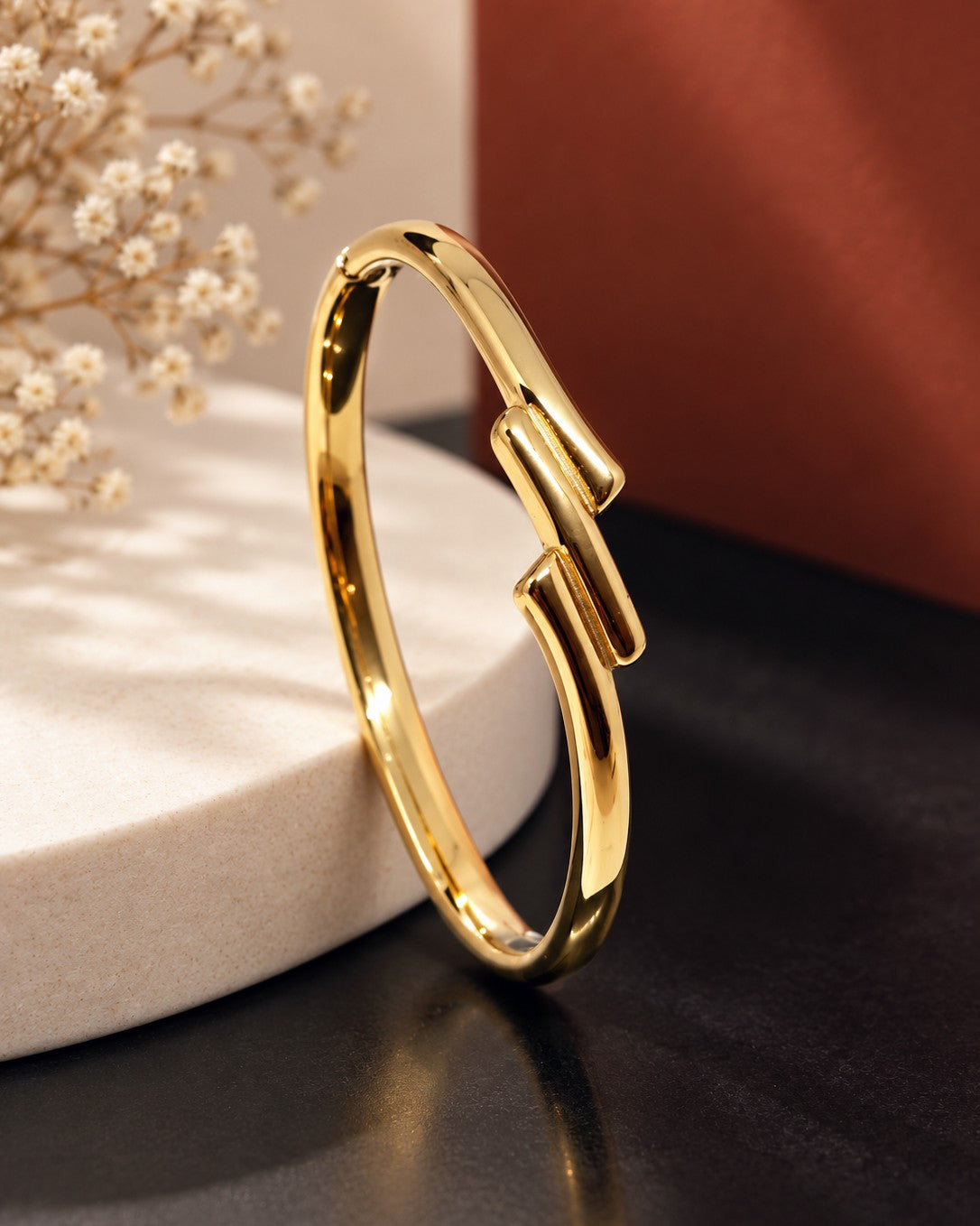 Kinked Twist Cuff Bracelet