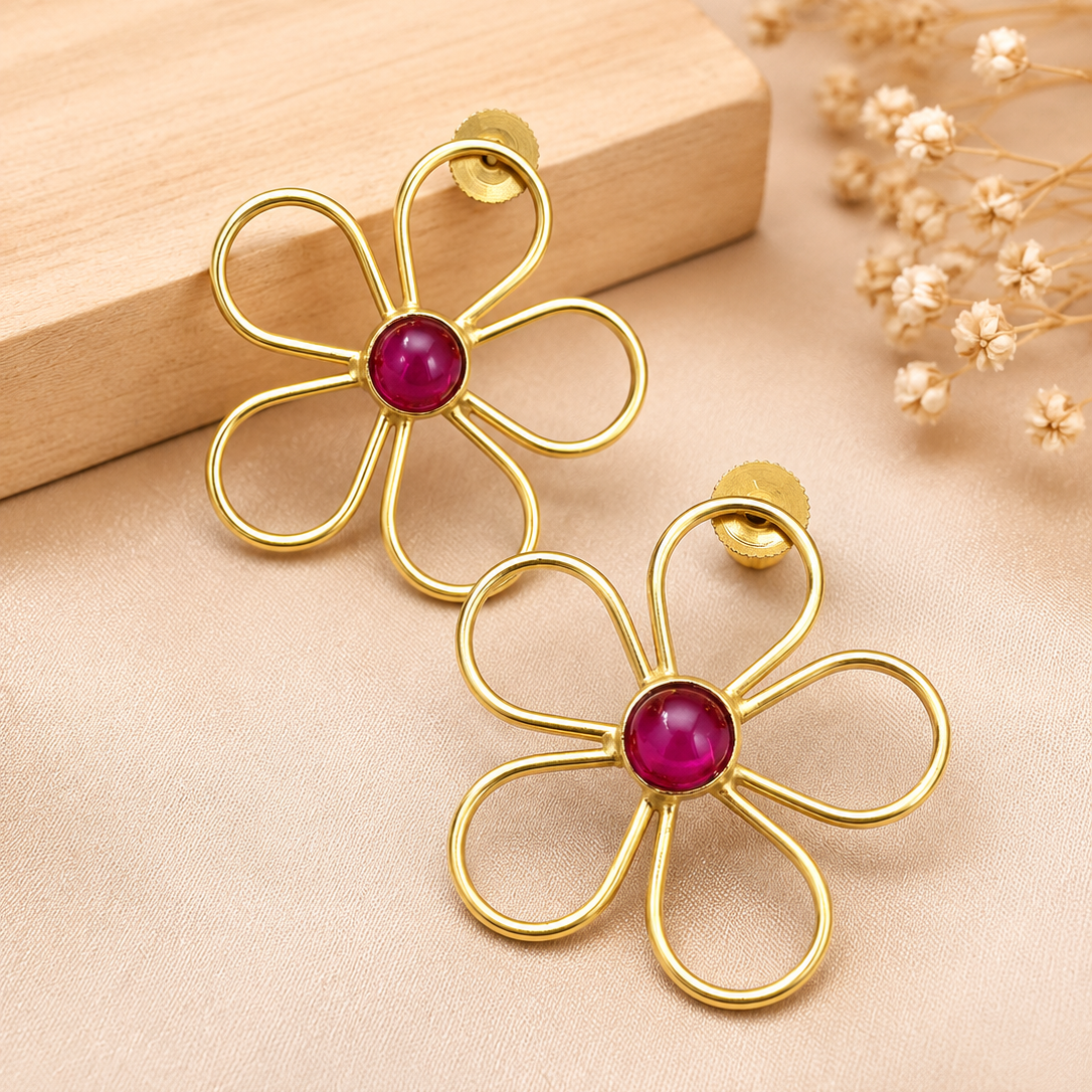 Open Petal Studs