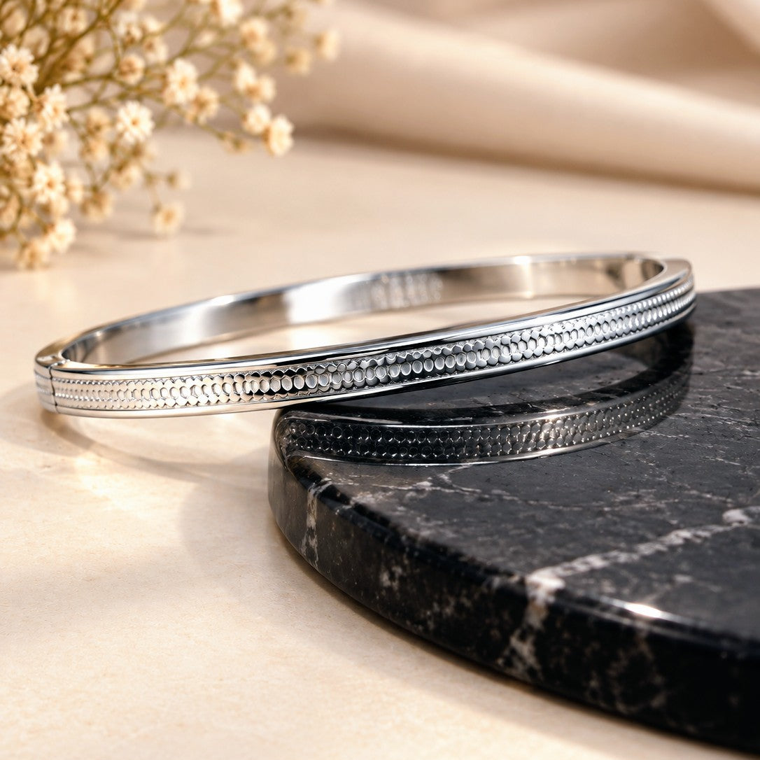 Textured Scale Watch Kada