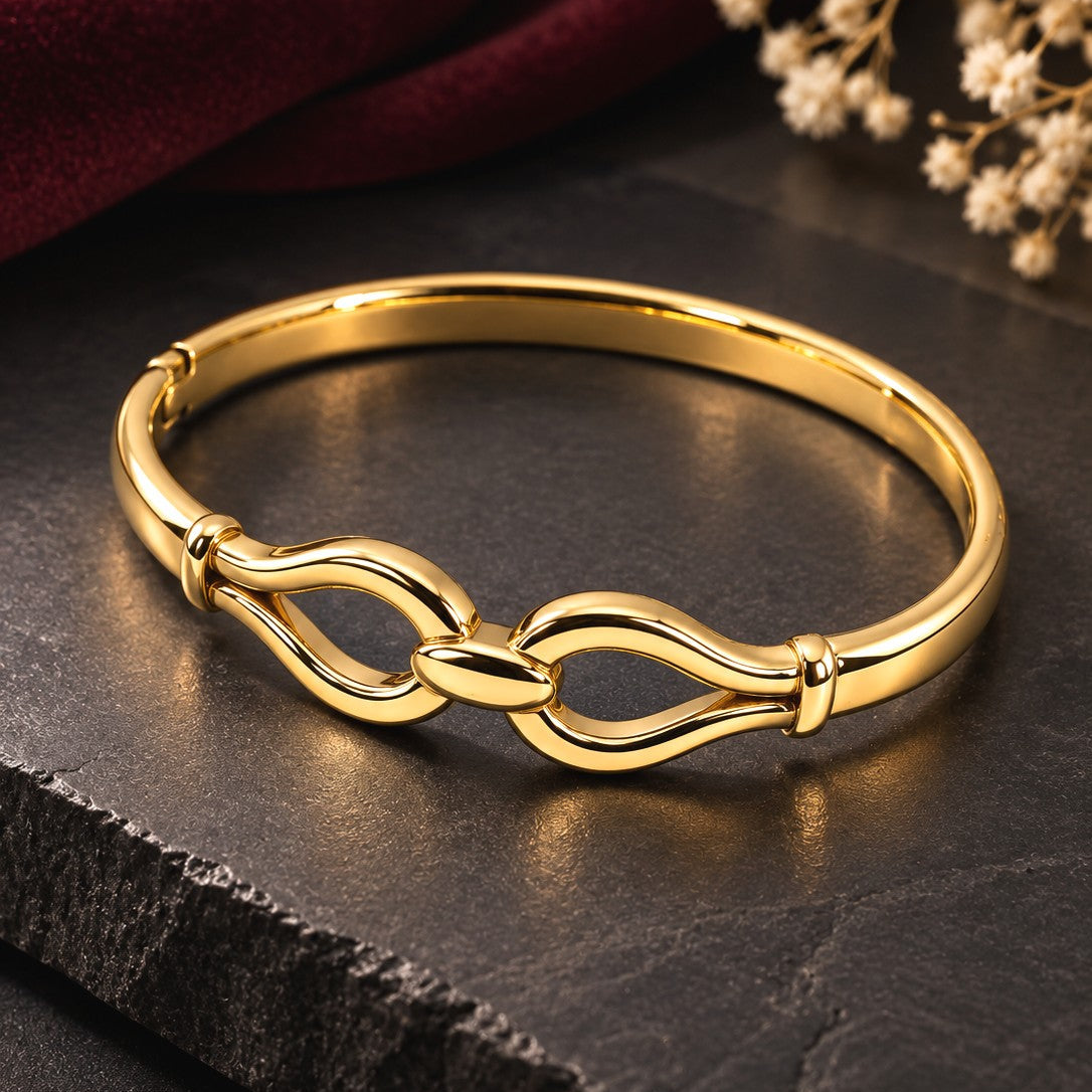 Teardrop Link Cuff Bracelet