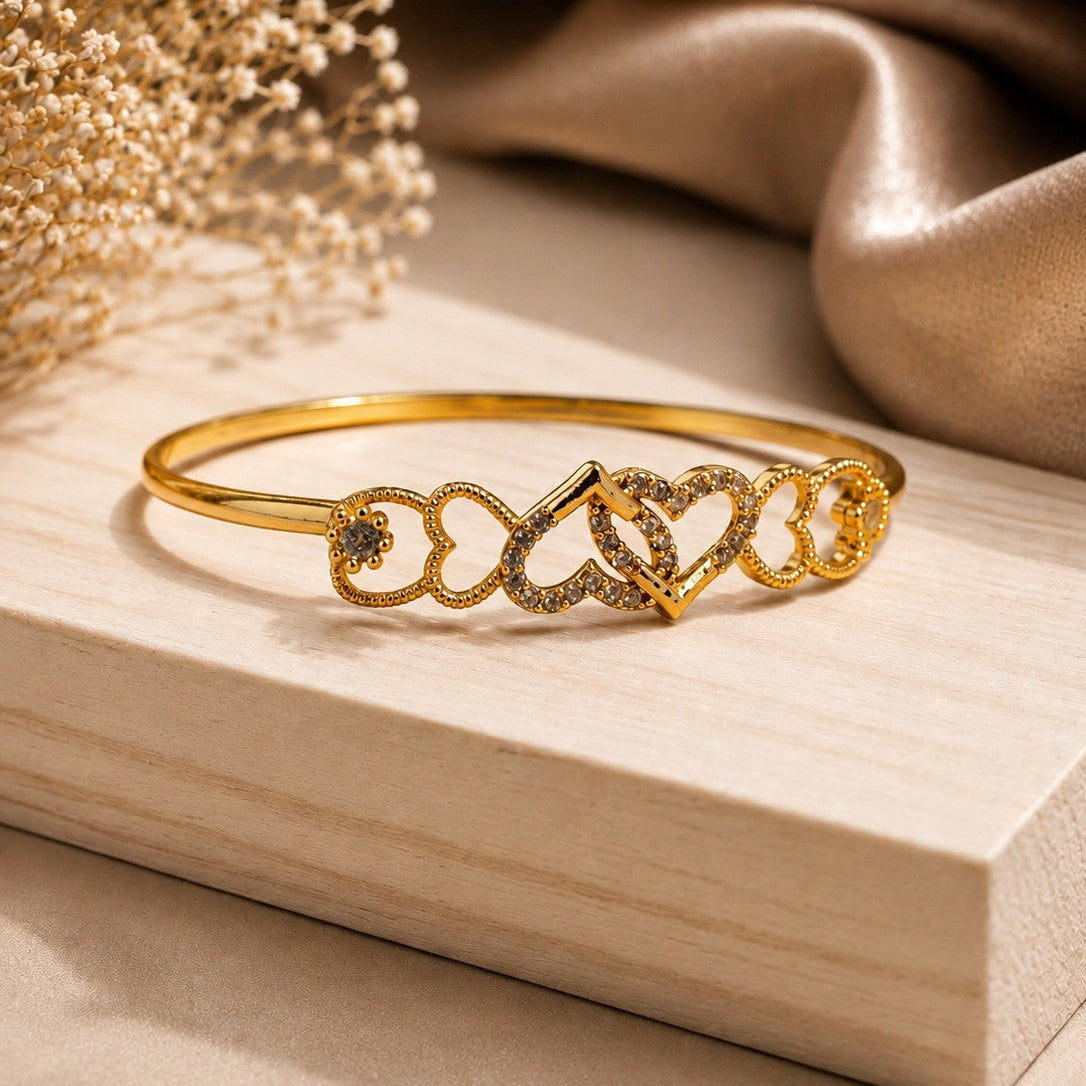 Heart Cutout Bangle