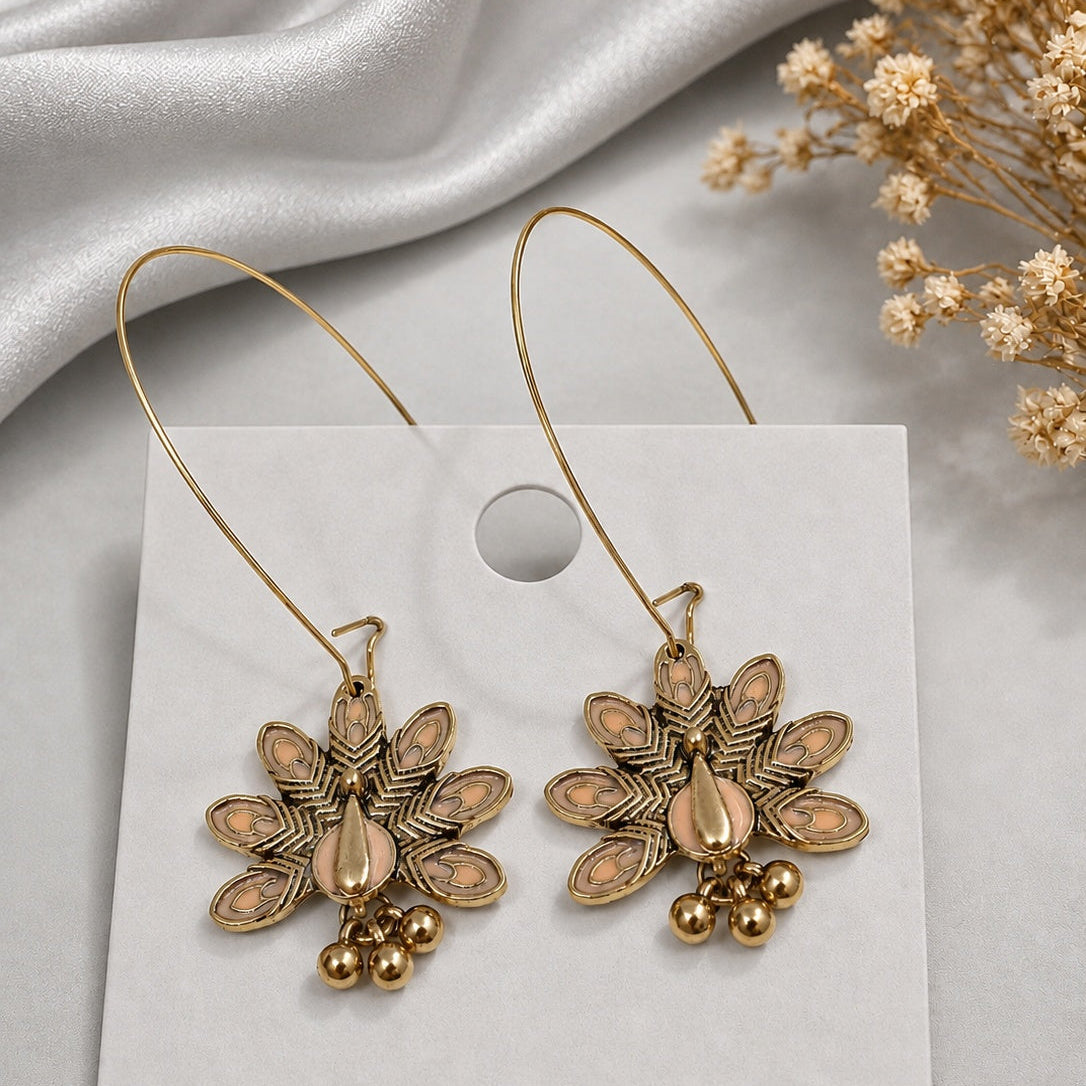Peacock Fan Earrings