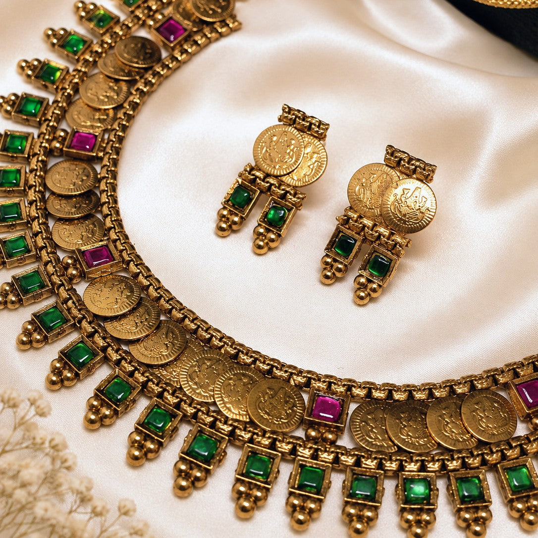 Kasu Coin Choker Set