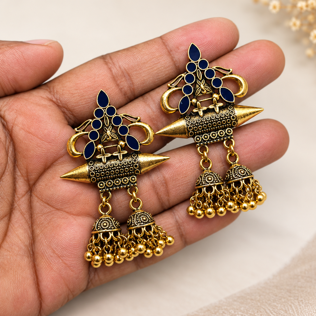 Jhumka Bell Drop Earrings