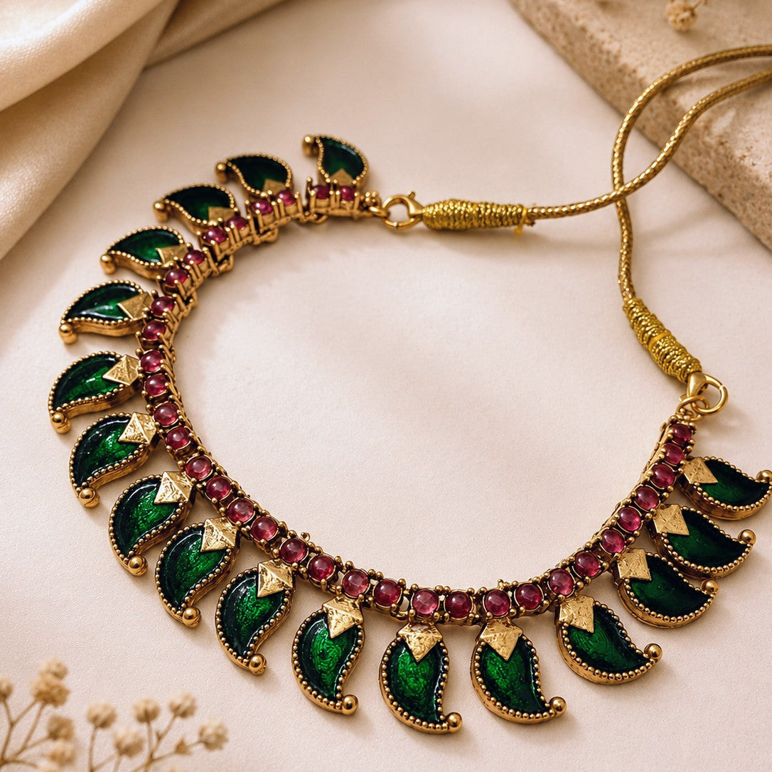 Mango Enamel Choker Set