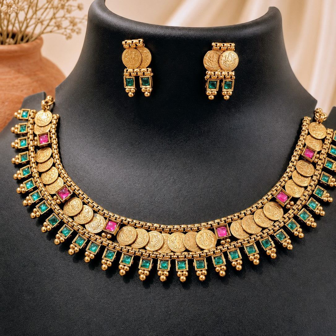 Kasu Coin Choker Set
