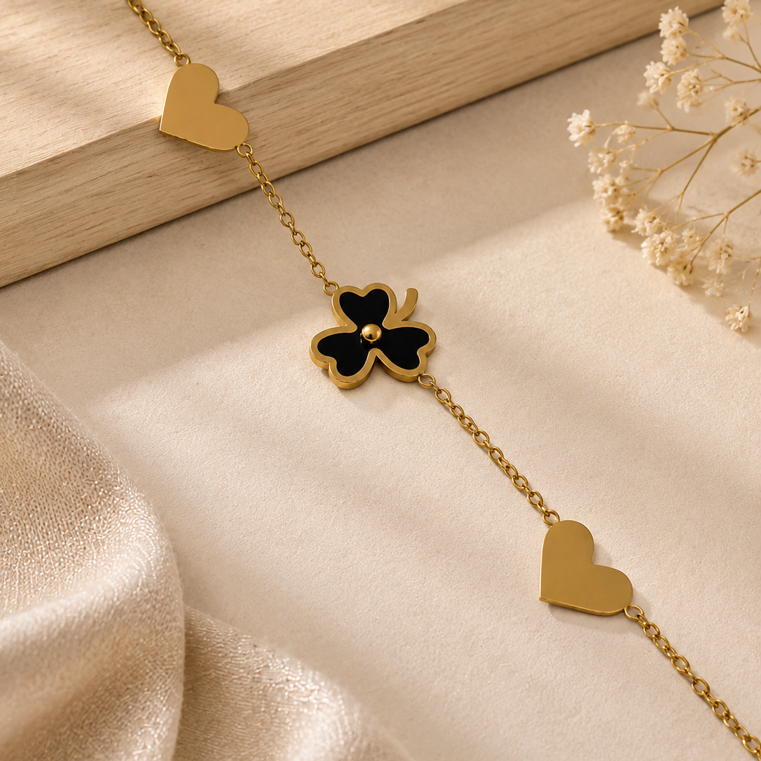 Clover Heart Bracelet