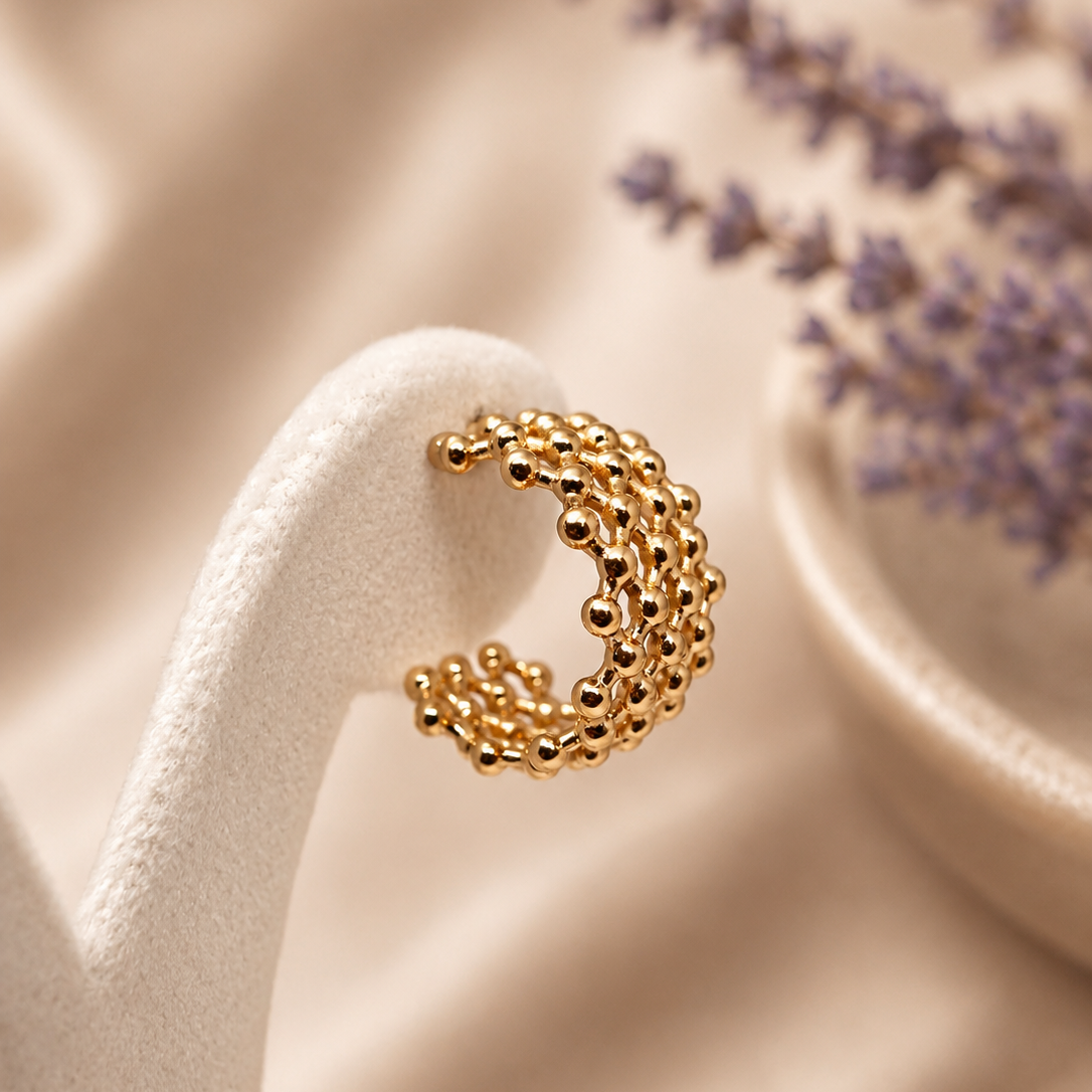 Bead Curl Earrings
