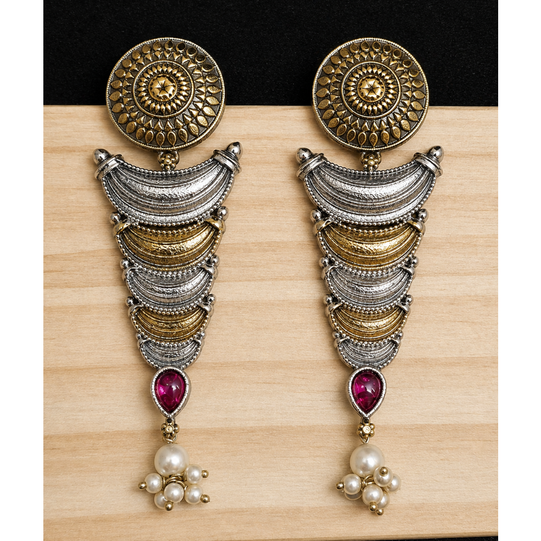 Sunburst Cascade Earrings