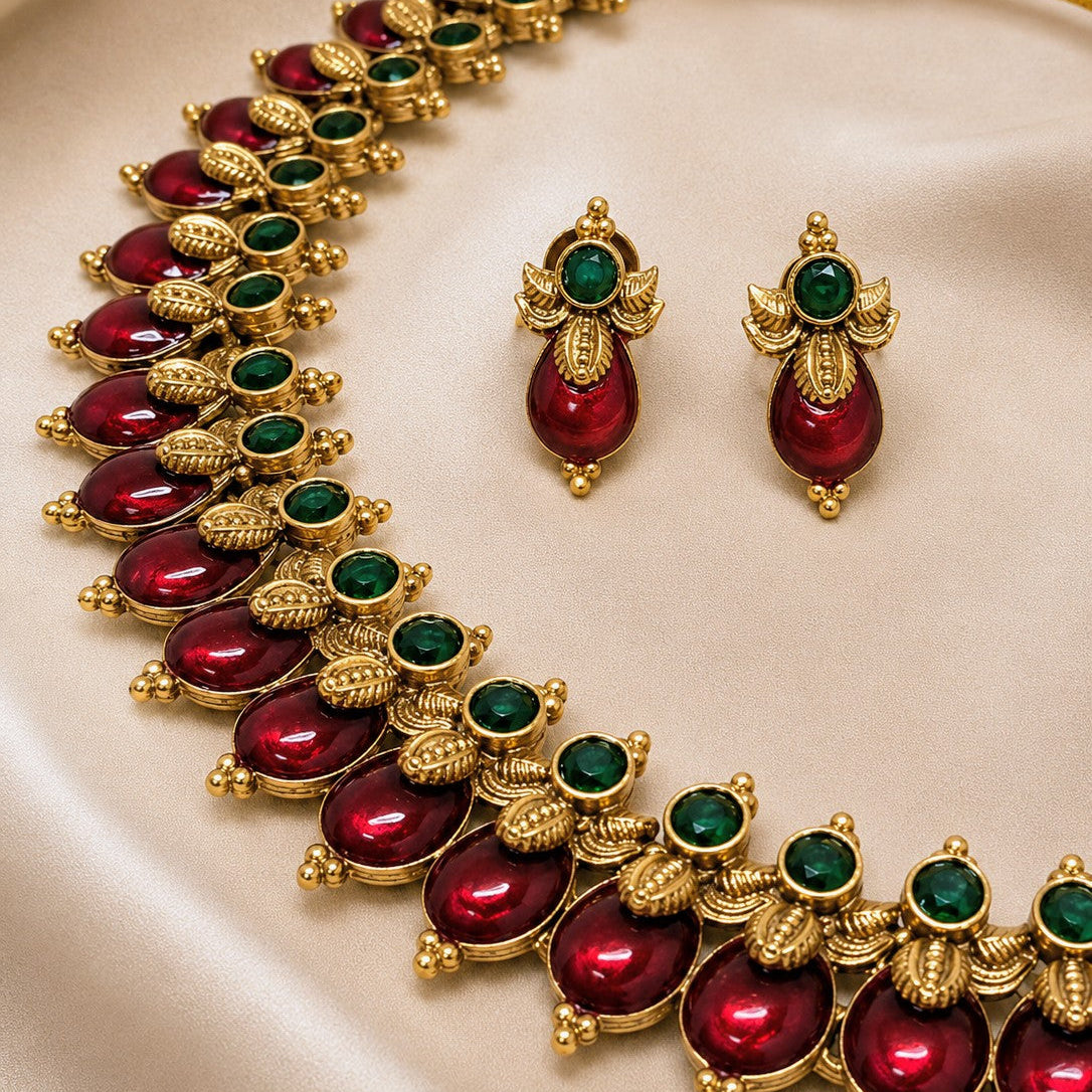 Grand Temple Fringe Necklace