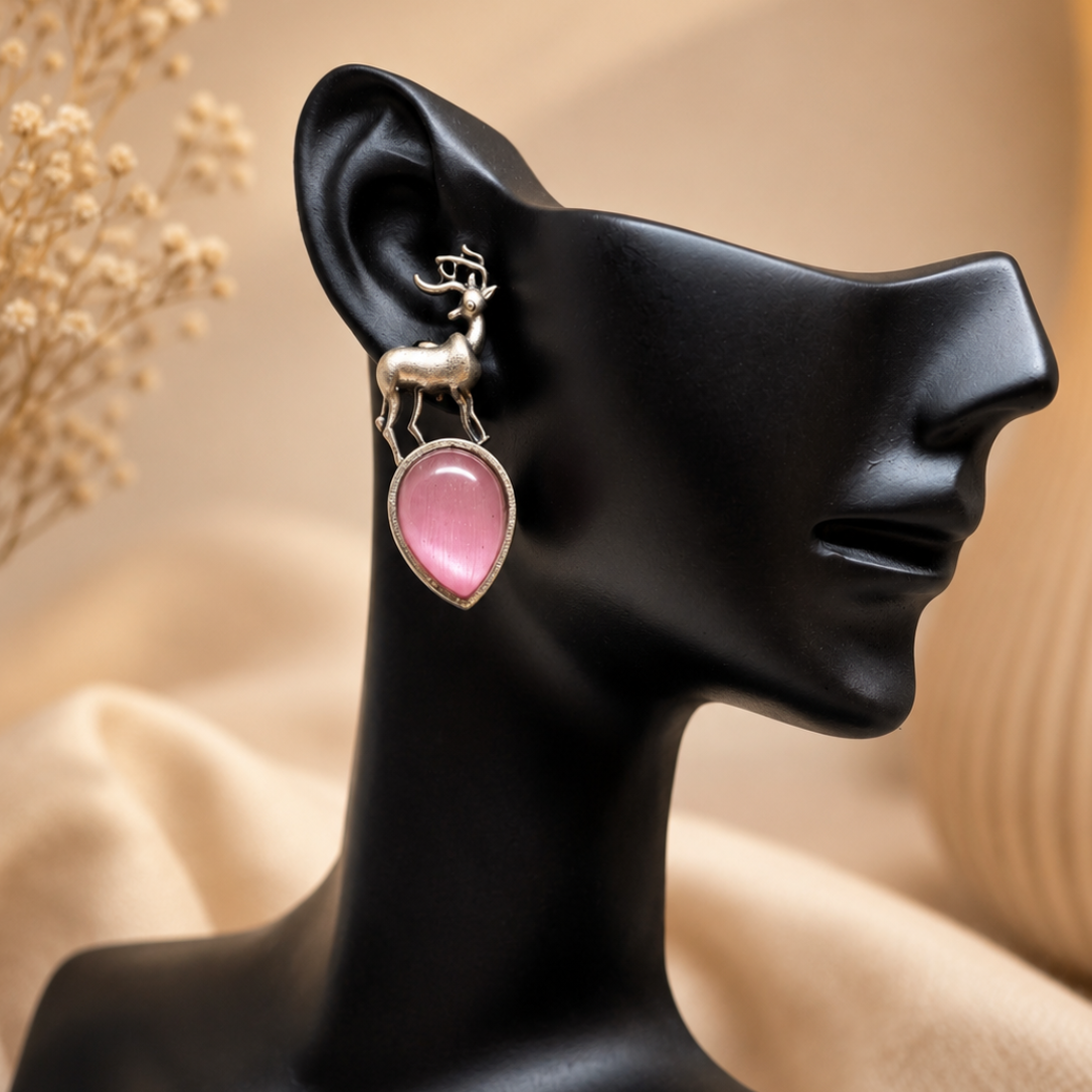 Stag Drop Earrings