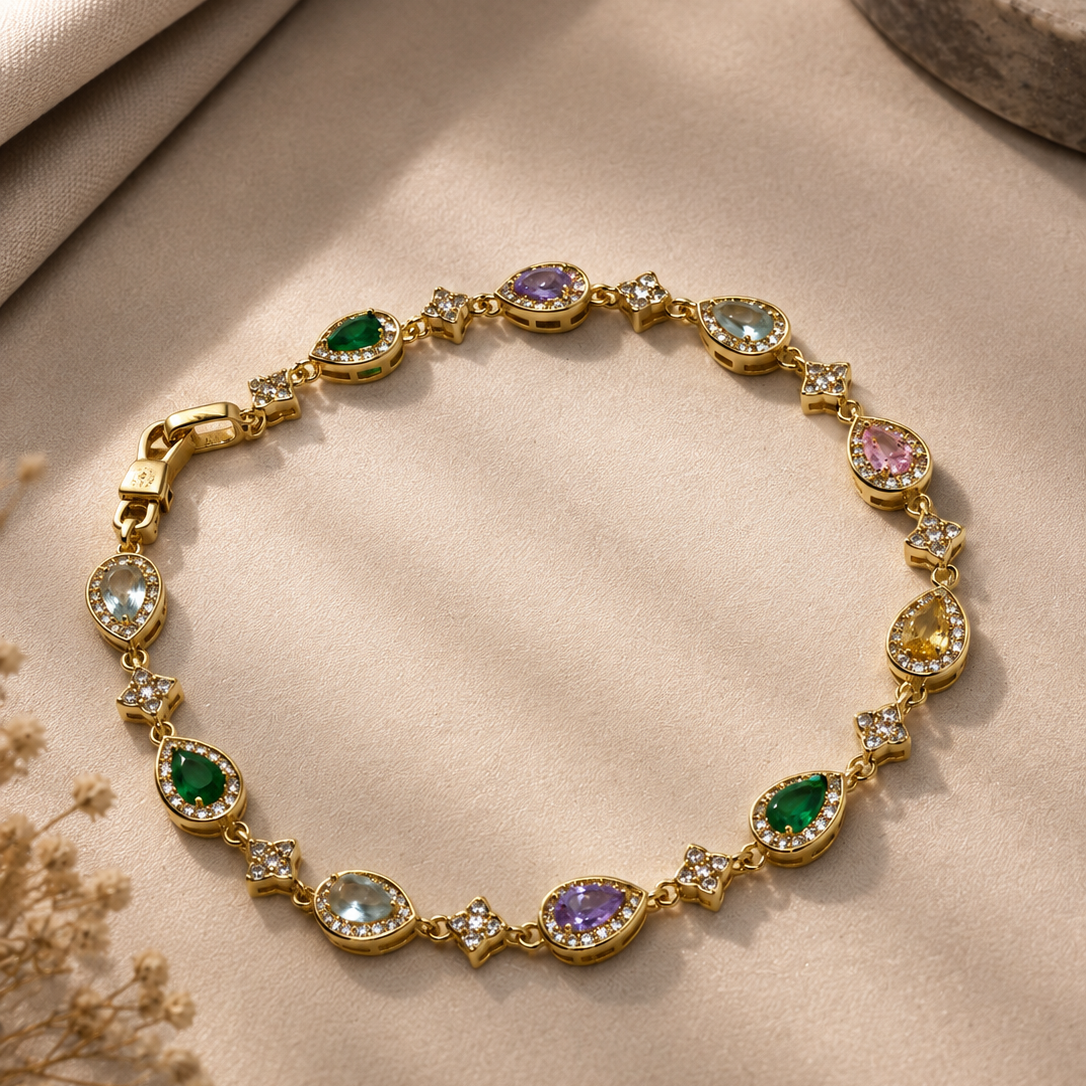 Teardrop Halo Bracelet