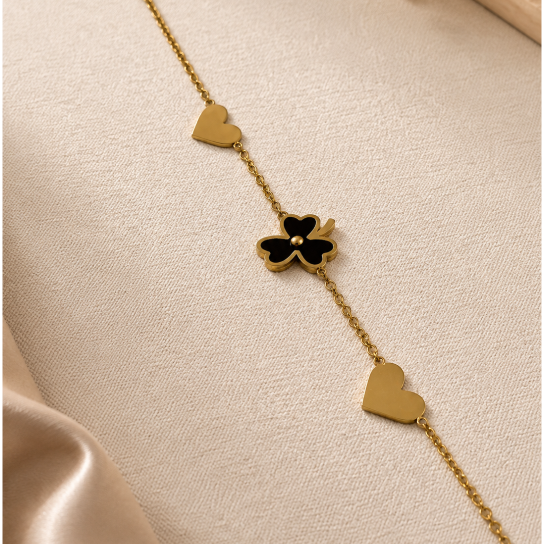 Clover Heart Bracelet
