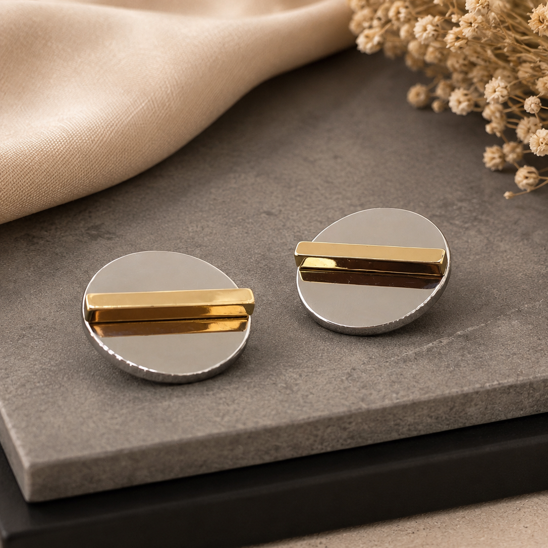Disc Bar Earrings