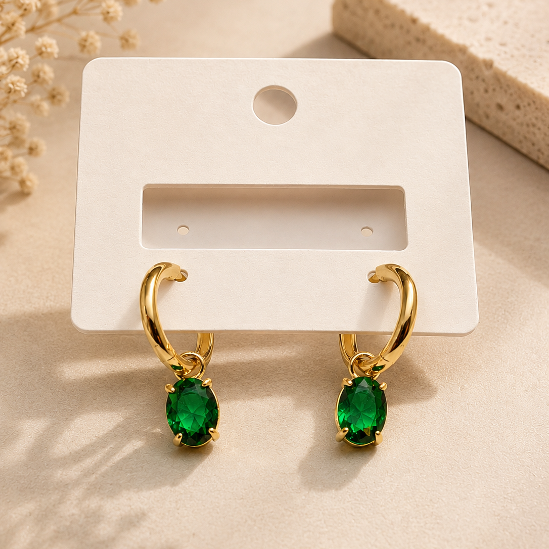 Drop Hoop Earrings